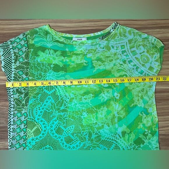 JEAN PAUL GAULTIER FUZZI GREEN TOP SIZE S MADE IN ITALY - Picture 4 of 7